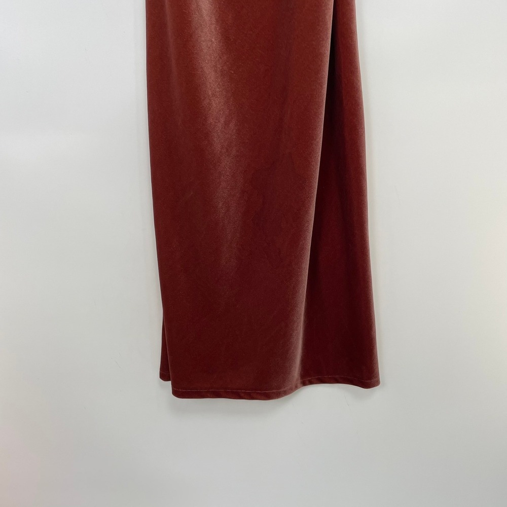 Jenny Yoo Collection Women Copper Velvet Cowl Neck Slip New Years Gown Dress 8 - Picture 6 of 10